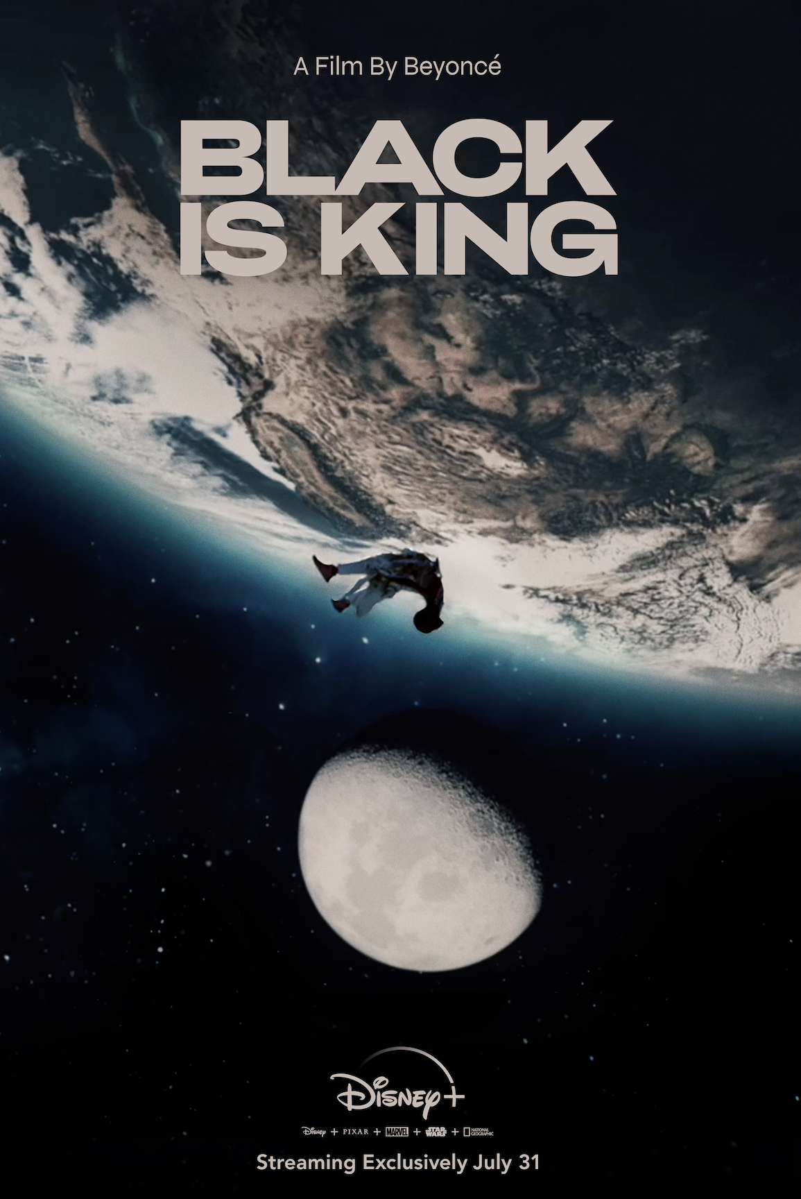 Black Is King Poster Beyoncé révèle une nouvelle bande-annonce pour l'album visuel Black Is King: Watch