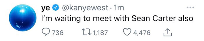 Tweet de Kanye West