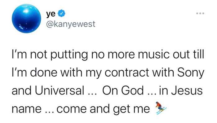 Tweet de Kanye West