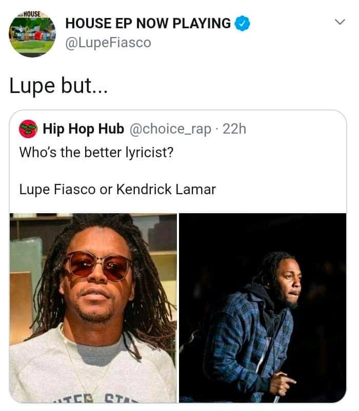 Tweet de Lupe Fiasco