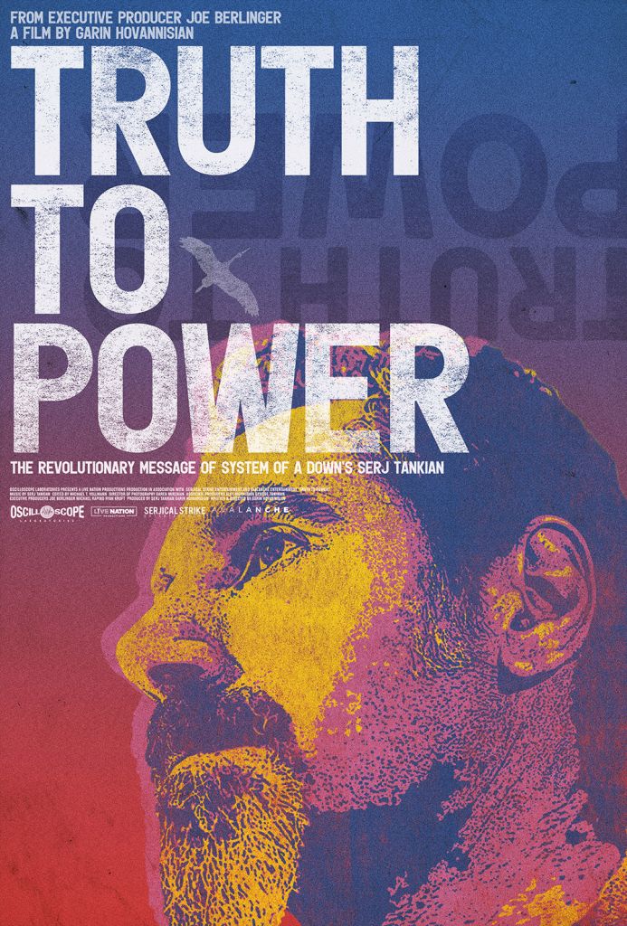 La bande-annonce de l'affiche de TRUTHTOPOWER dévoilée pour le prochain documentaire Serj Tankian Truth to Power: Watch