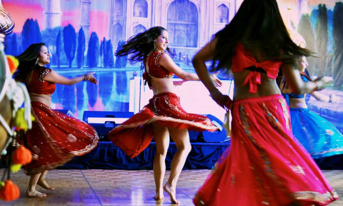 Danseurs de Bollywood.