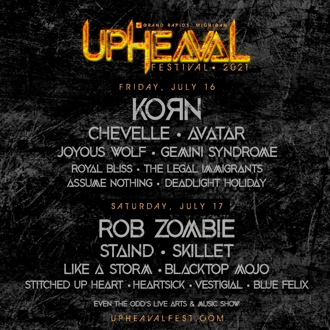 Affiche du festival Upheaval 2021