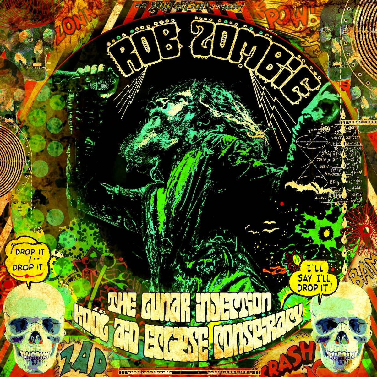 Rob Zombie - pochette d'album d'injection lunaire