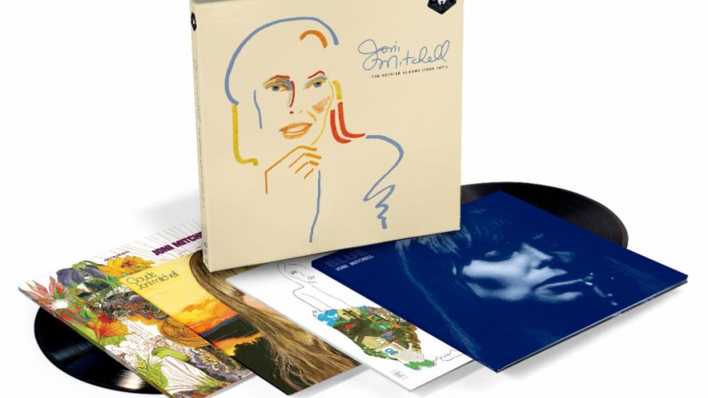 The Reprise Albums (1968-1971) par Joni Mitchell coffret album oeuvre d'art de couverture