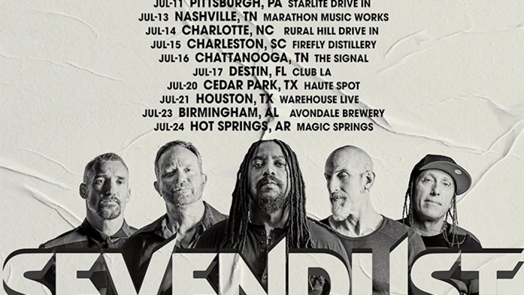 Affiche de la tournée américaine de Sevendust 2021