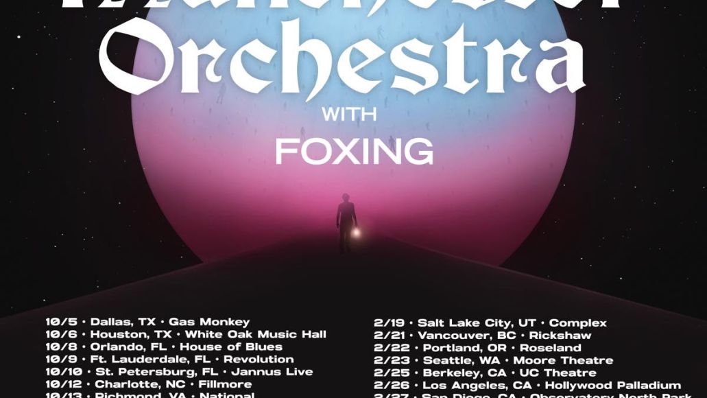 affiche de la tournée de l'orchestre de manchester Manchester Orchestra annonce la tournée nord-américaine 2021 2022