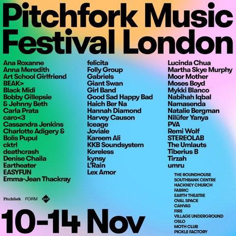 Pitchfork Music Festival Londres 2021