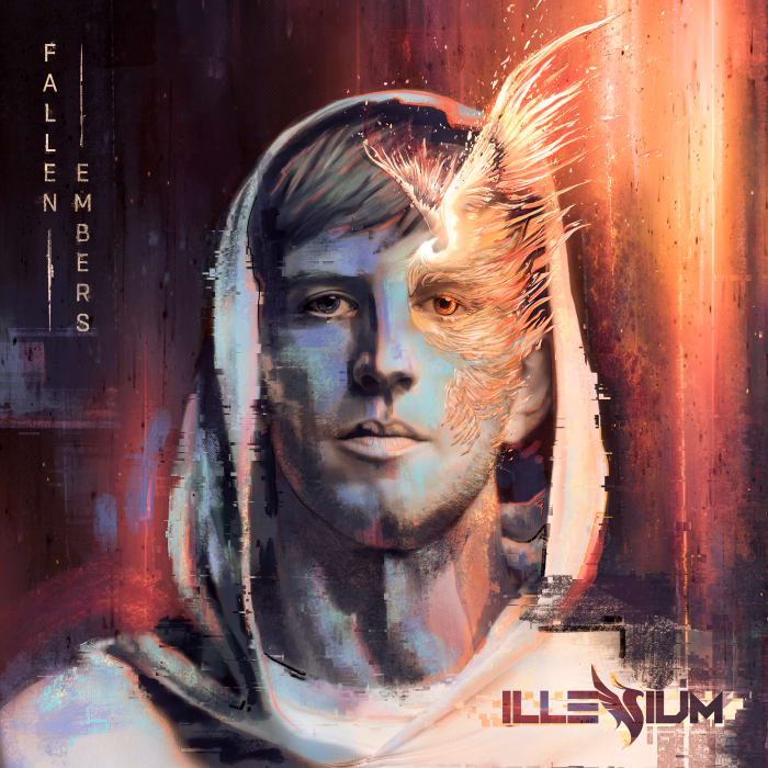 L'artwork pour ILLENIUM's "Braises tombées" album.
