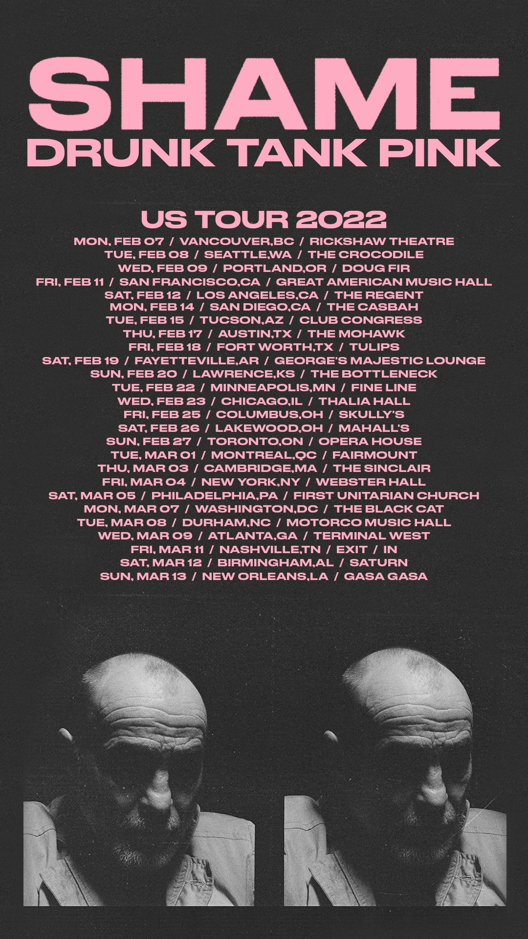Dommage : Drunk Tank Pink US Tour 2022