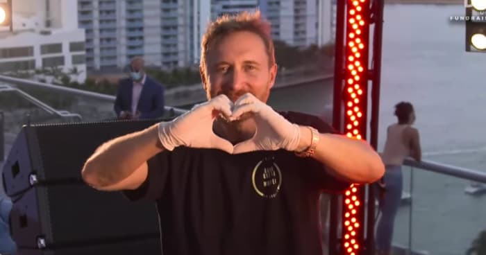 David Guetta Miami United At Home Collecte de fonds en direct