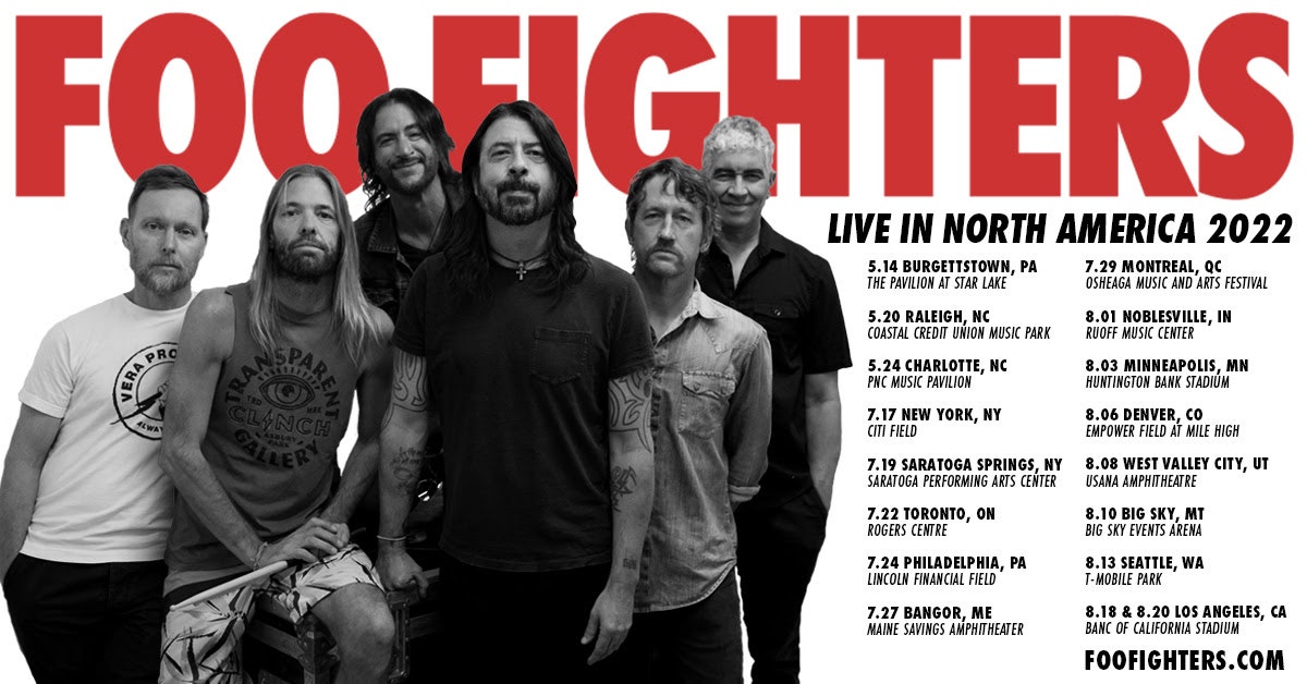 Foo Fighters : vivez en Amérique du Nord 2022