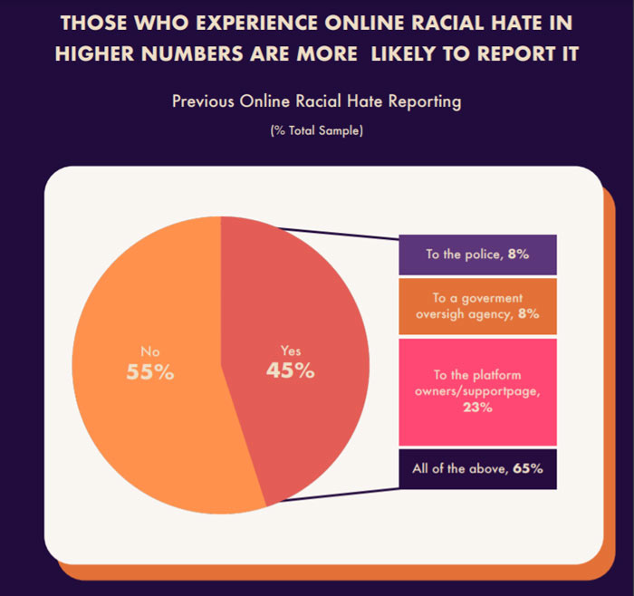 Rapport de haine raciale en ligne