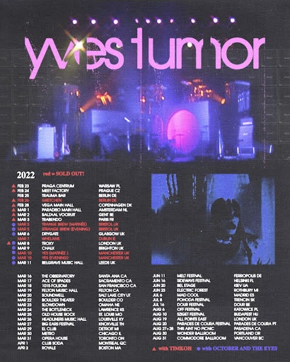 Yves Tumeur : Dates de la tournée 2022