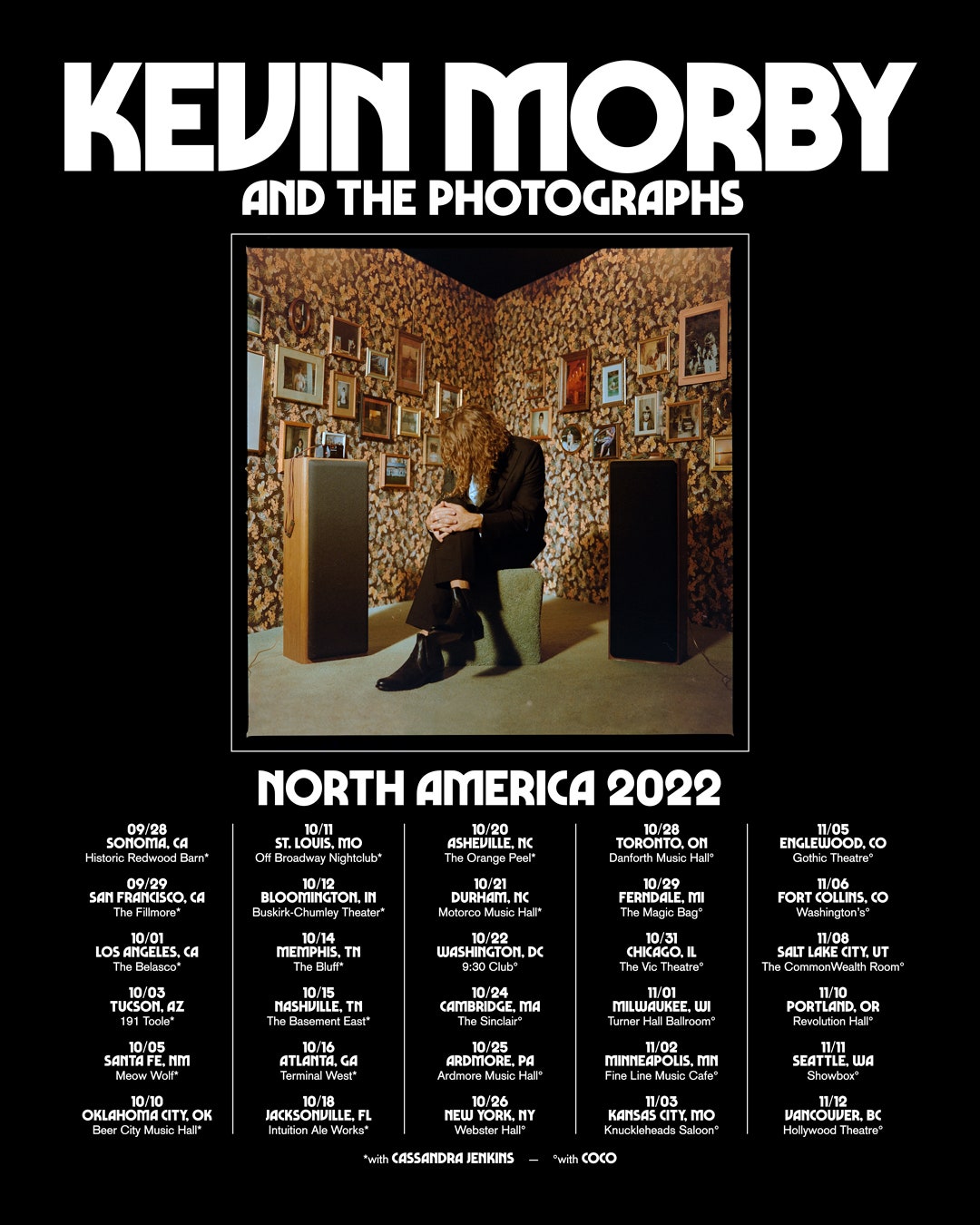 Kevin Morby et les photographies : Amérique du Nord 2022