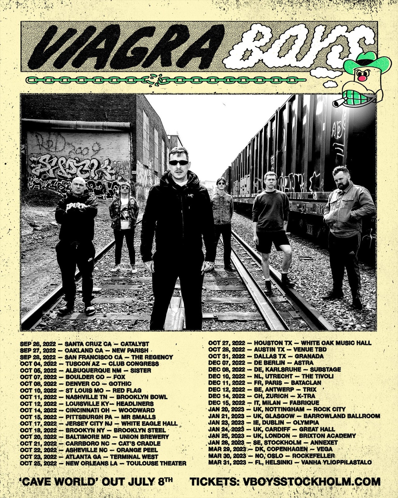 Dates de la tournée mondiale Viagra Boys