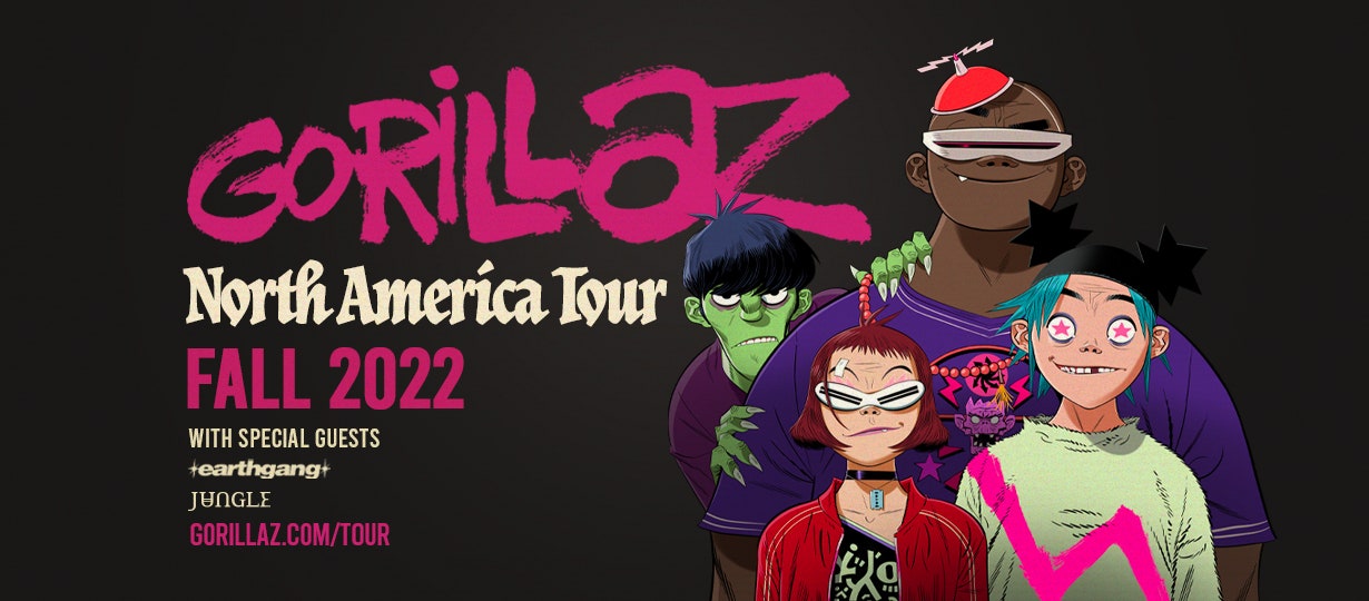 Gorillaz : tournée nord-américaine automne 2022