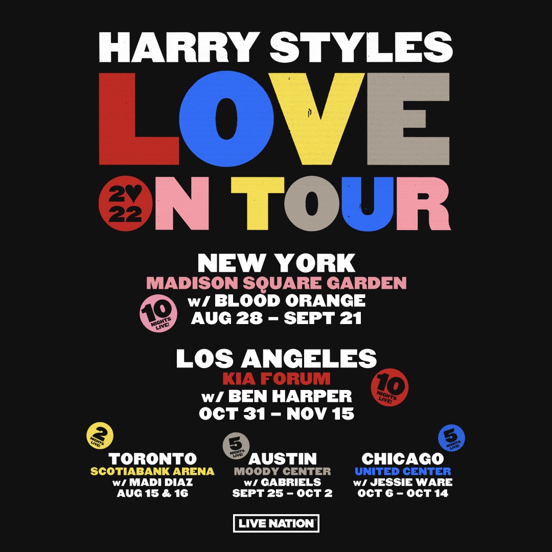 Harry Styles : l'amour en tournée 2022