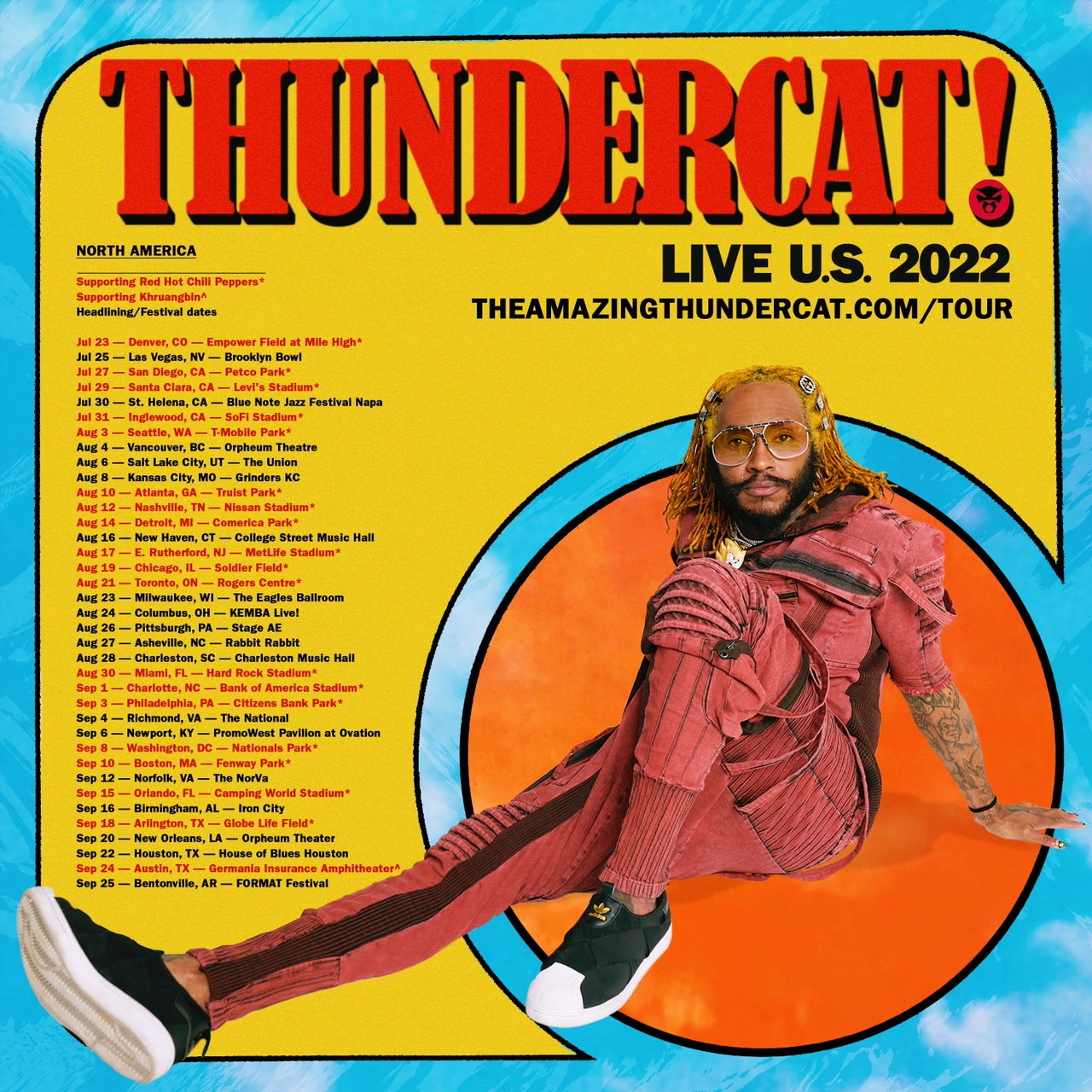 Thundercat: États-Unis en direct 2022