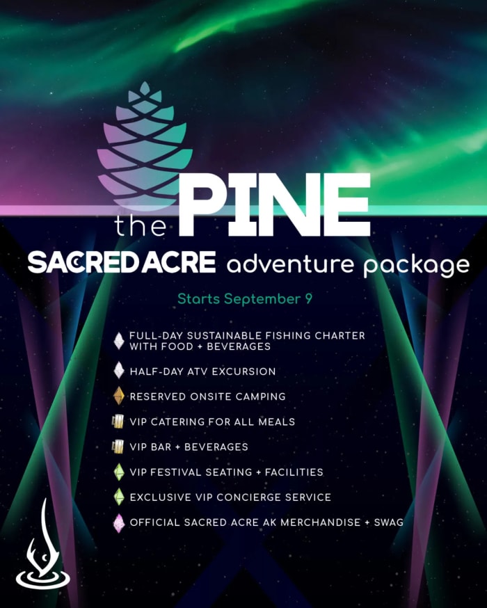 Le forfait Pine Adventure à Sacred Acre. 