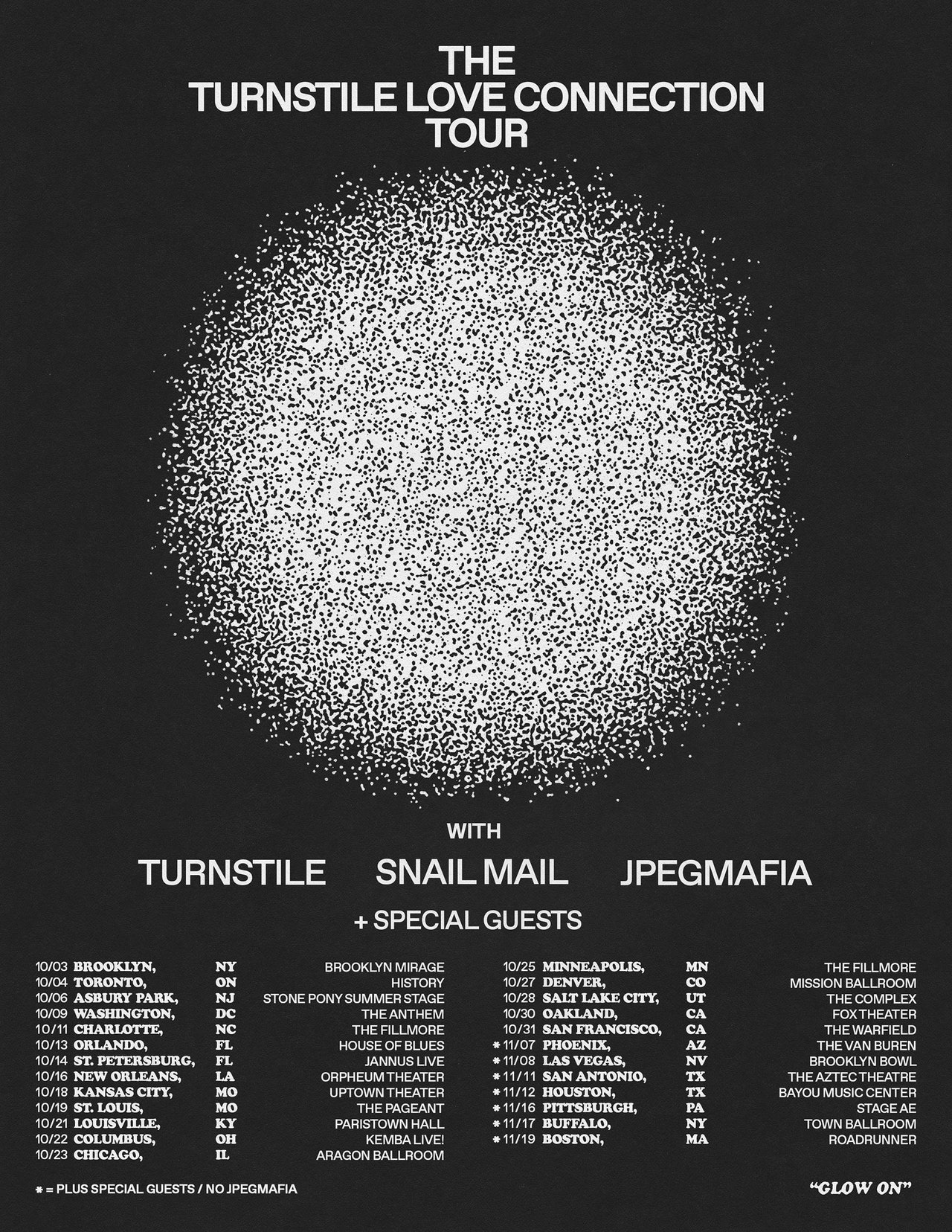 Tourniquet : la tournée Turnstile Love Connection