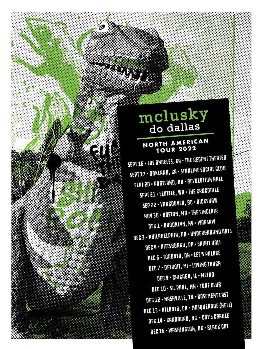Mclusky Do Dallas : tournée nord-américaine 2022