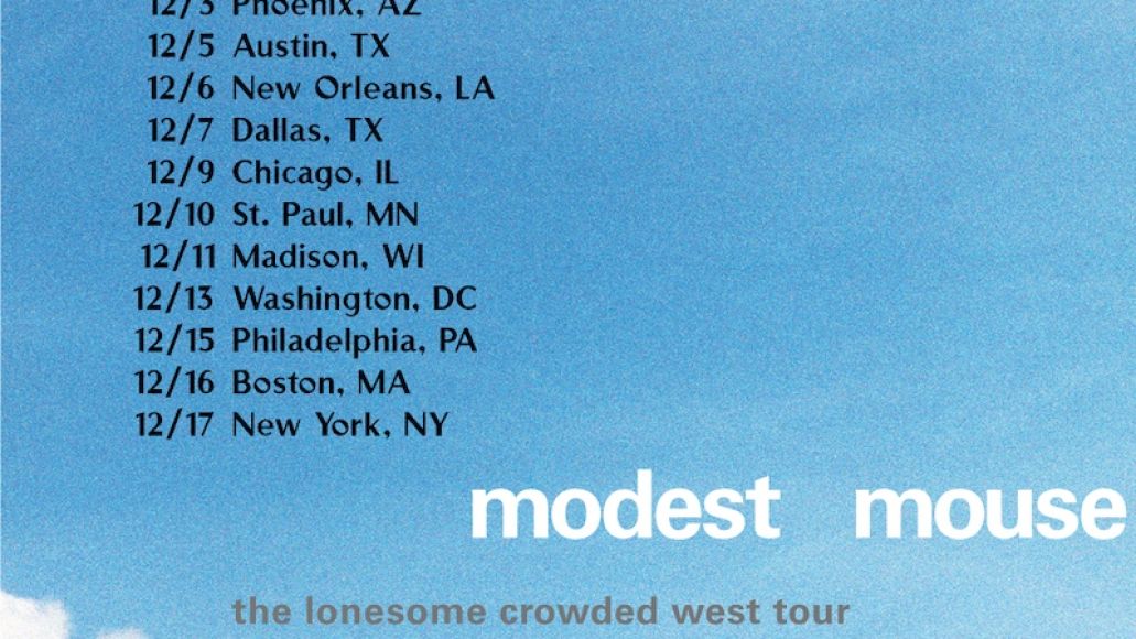Modest Mouse billets The Lonesome Crowded West tour affiche illustration 25e anniversaire 2022 dates spectacles
