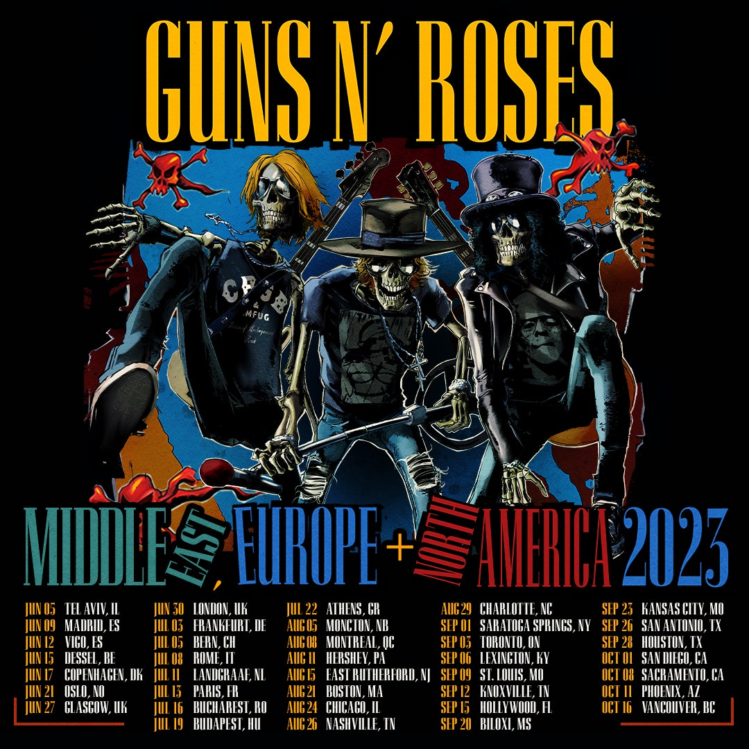 Affiche de la tournée Guns N' Roses