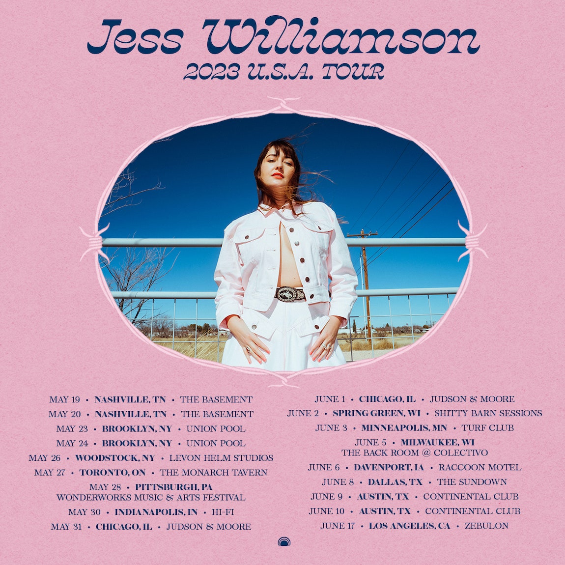 Jess Williamson : tournée américaine 2023