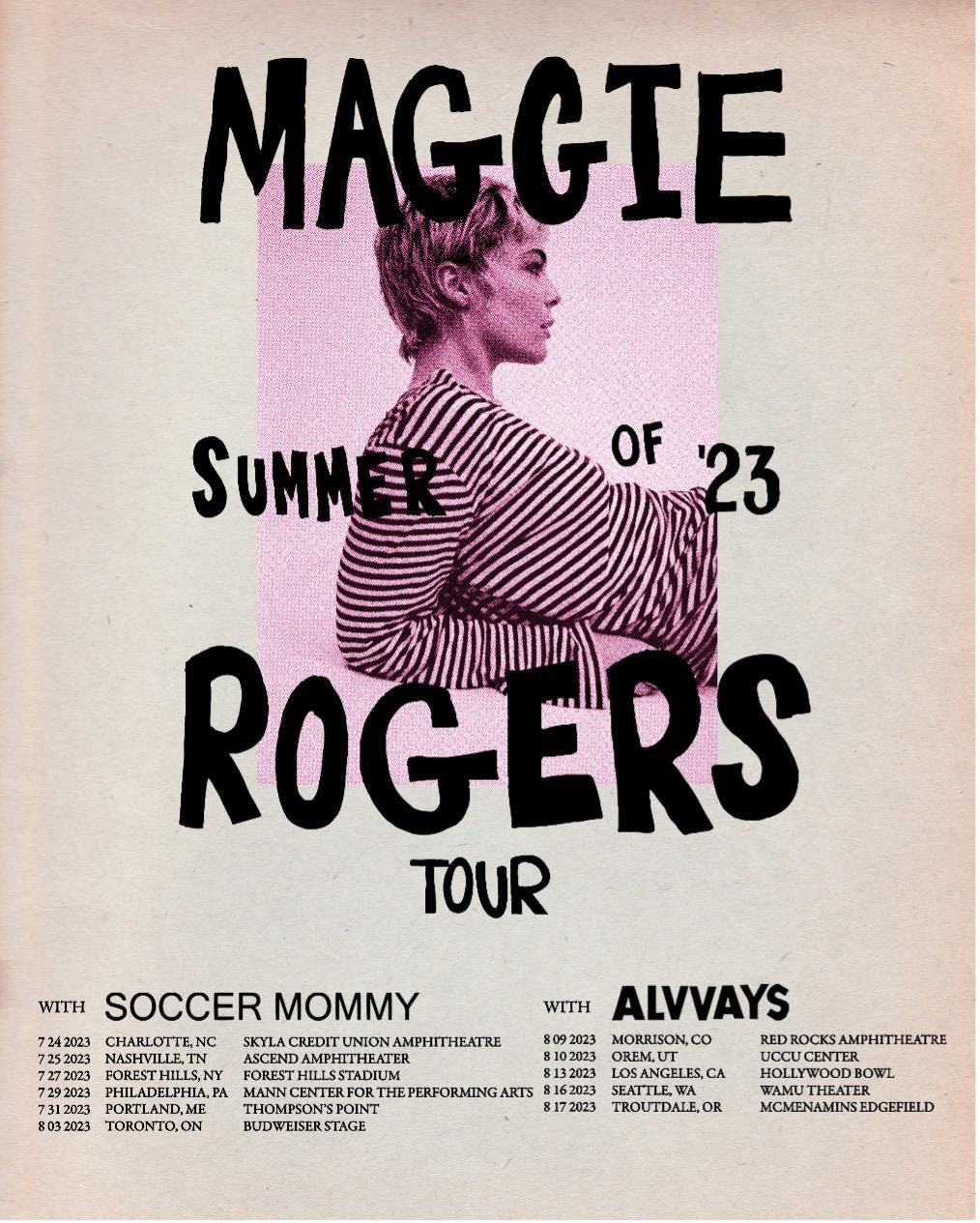 Maggie Rogers : tournée de l'été 23