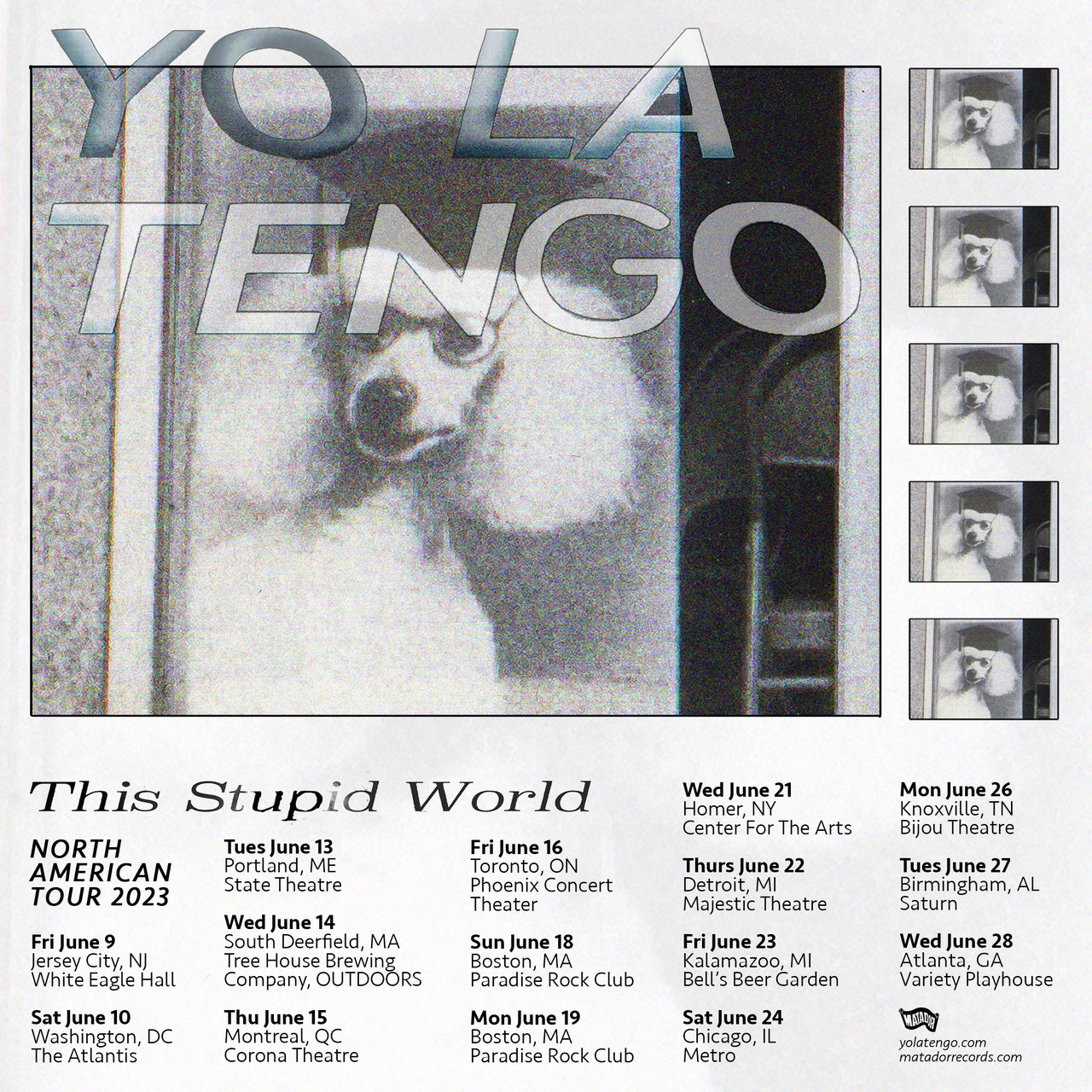 Affiche de la tournée Yo La Tengo