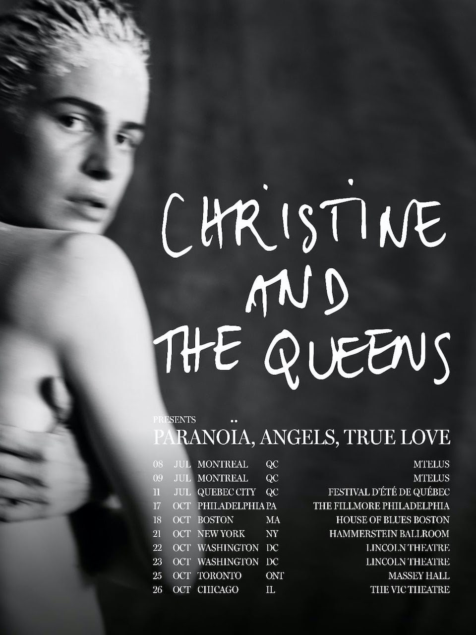 Christine and the Queens 2023 tournée nord-américaine