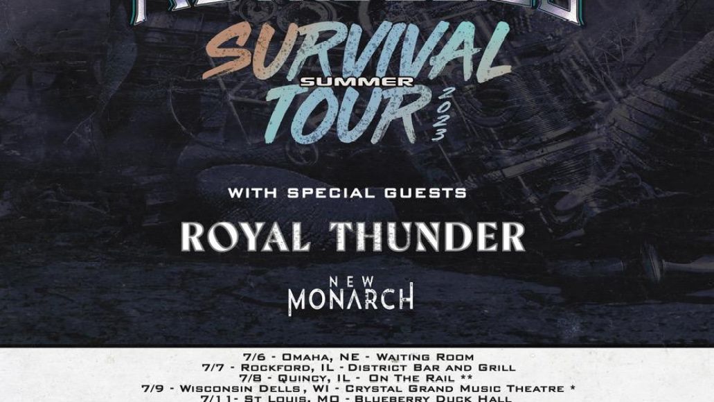 Royal Bliss s'ajoute à sa liste de tournée 2023, et les nouvelles dates de tournée du groupe accueillent les co-ouvreurs Royal Thunder et New Monarch.