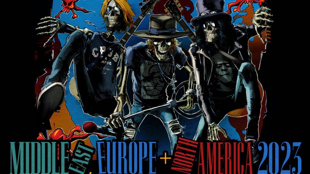 Affiche de la tournée Guns N' Roses 2023