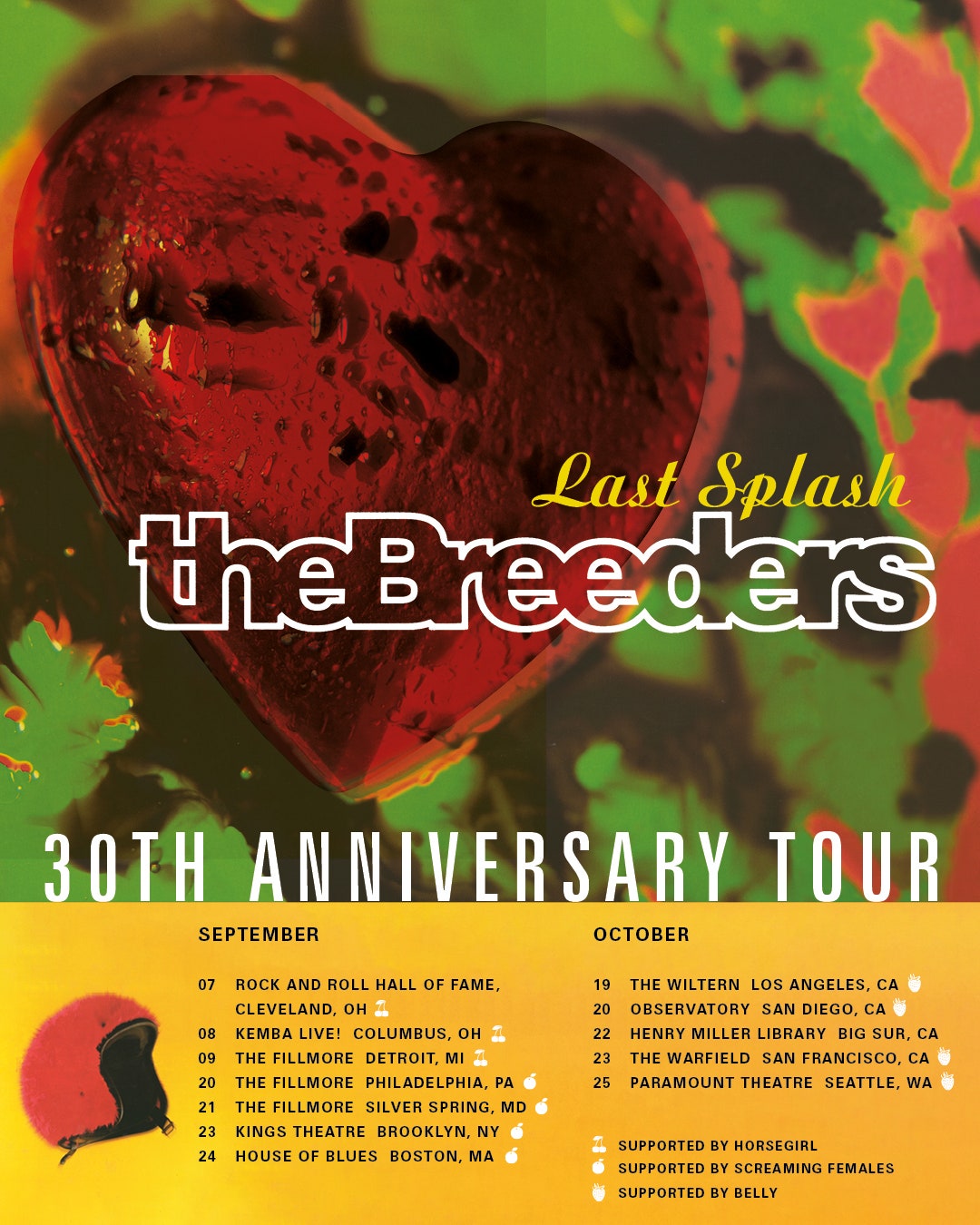 The Breeders: tournée du 30e anniversaire de Last Splash