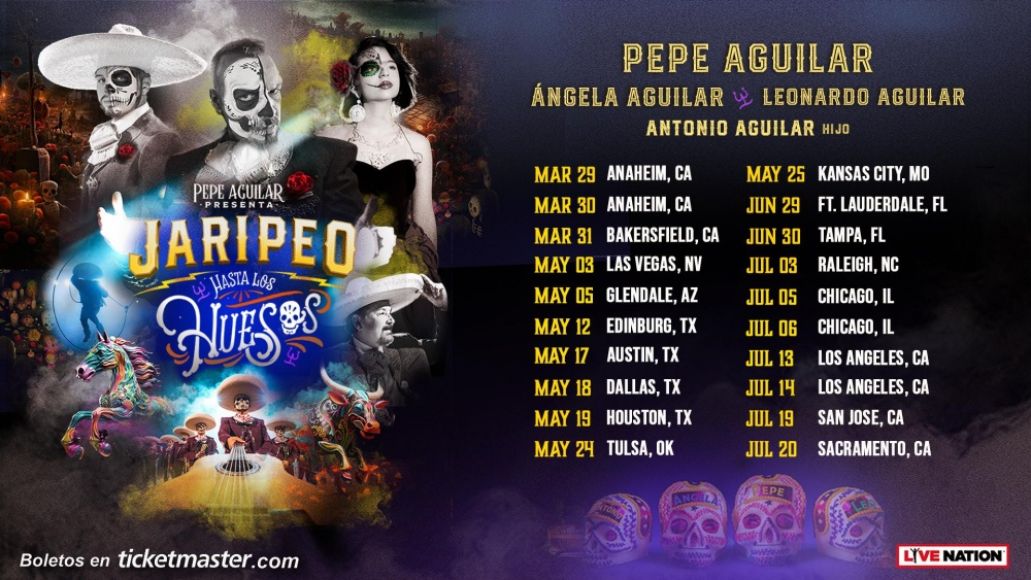 Tournée Pepe Aguilar 2024 comment obtenir des billets acheter dates dates d'ouverture Ángela Leonardo Antonio Jr. Hijo Jaripeo Hasta Los Huesos 2024